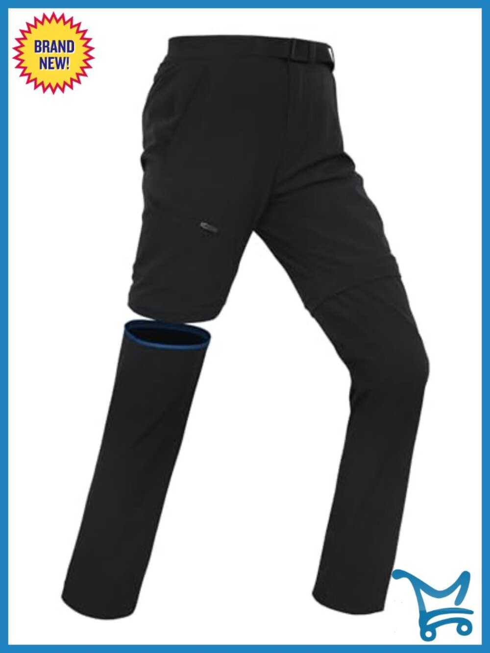 Convertible Hiking Pants Quick Dry Stretch Zip-Off Cargo Safari